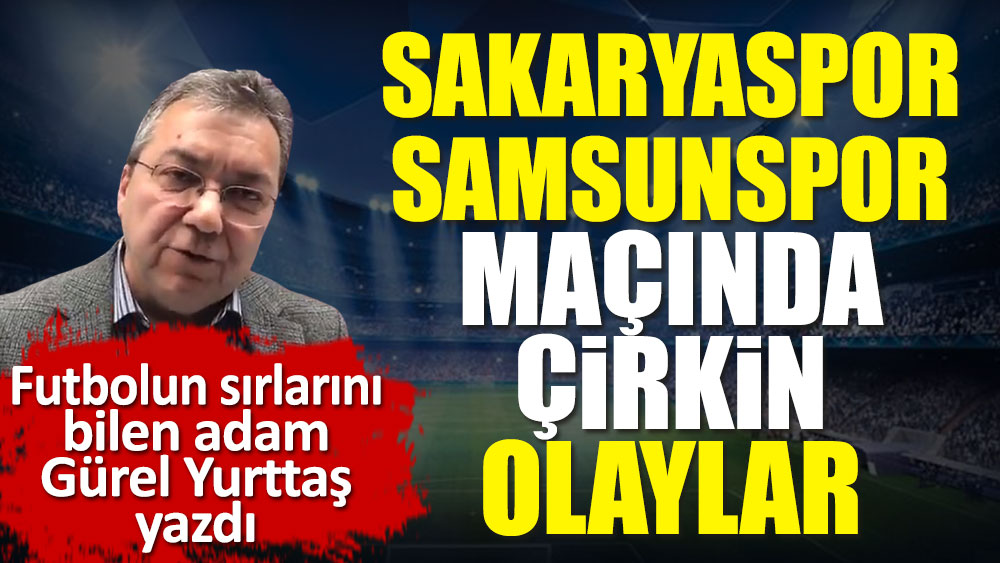 Sakaryaspor Samsunspor maçında polis sahaya girdi. Çirkin olaylar