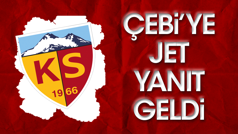 Kayserispor'dan Beşiktaş'a jet yanıt