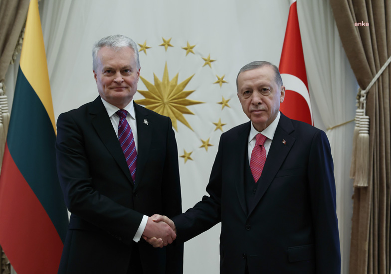 Erdoğan Litvanya Cumhurbaşkanı Nauseda ile görüştü