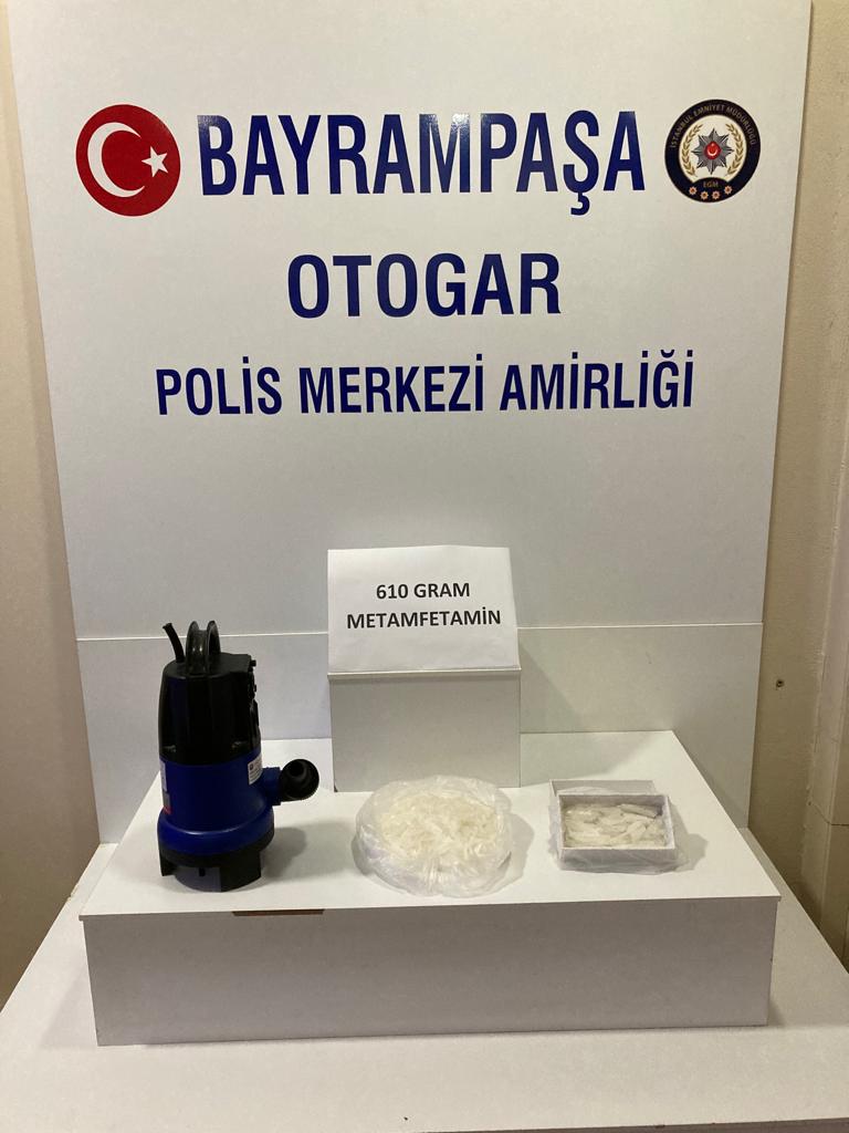 İstanbul'da su pompasına uyuşturucu saklayan şüpheli tutuklandı