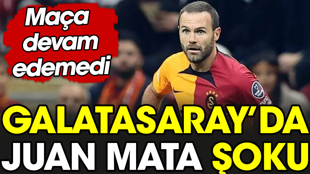 Galatasaray'da şok sakatlık. Maça devam edemedi