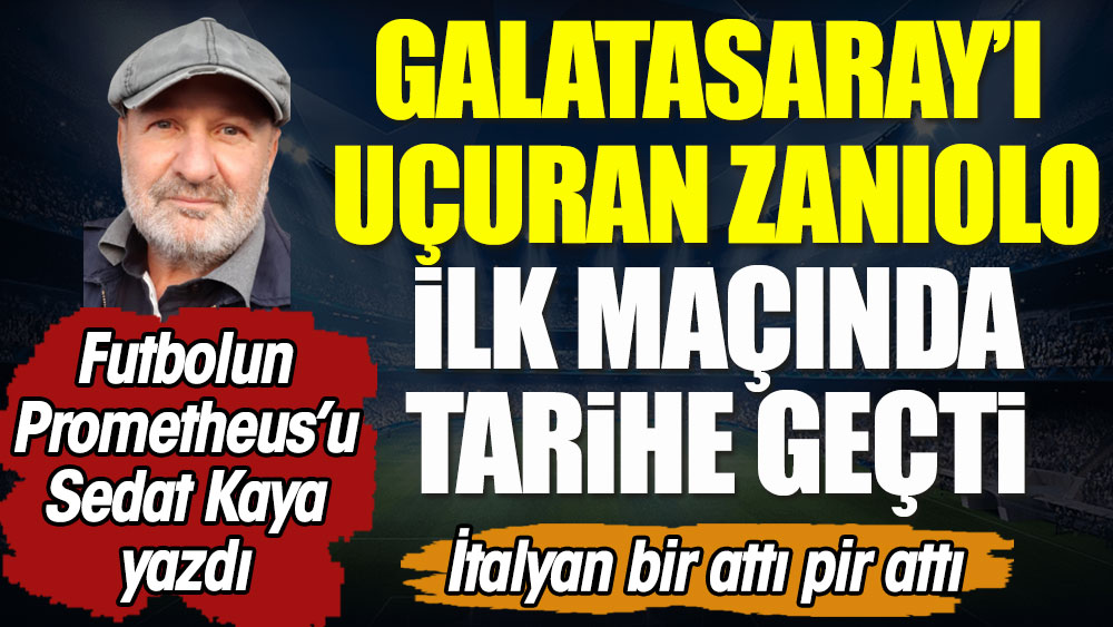 Galatasaray'ı uçuran Zaniolo ilk maçında tarihe geçti