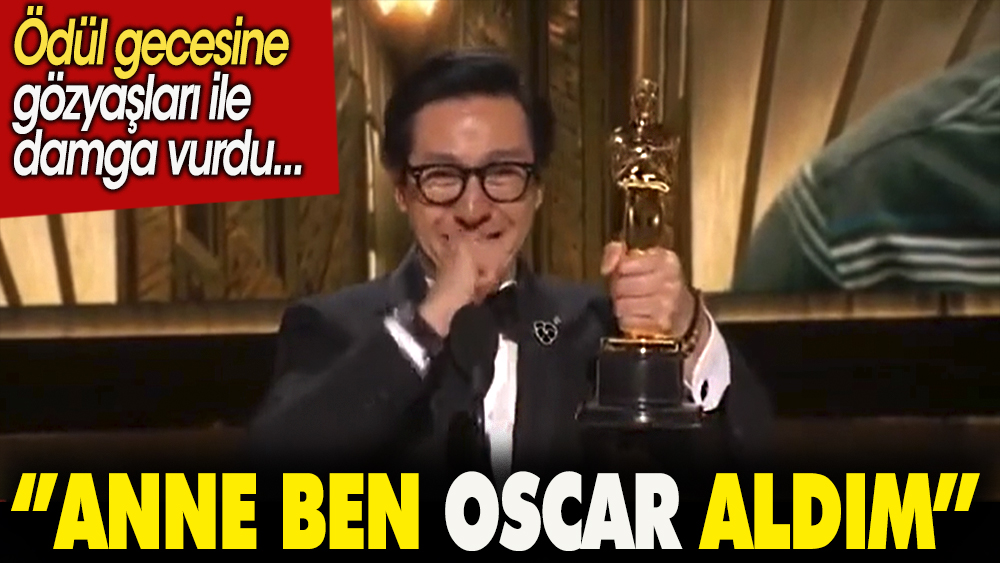 ''Anne ben Oscar aldım...'' Ödül gecesine gözyaşları ile damga vurdu