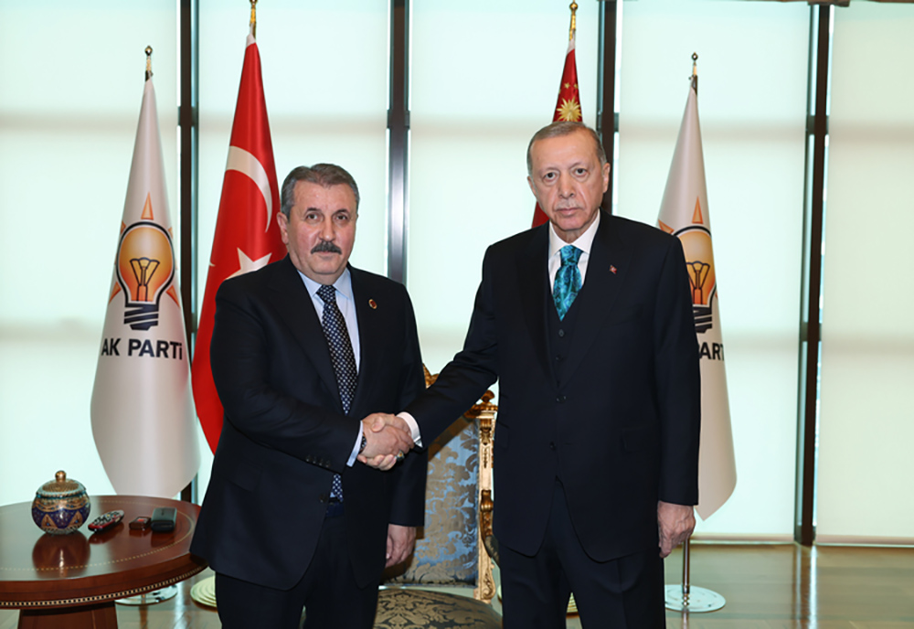 Erdoğan, BBP Genel Başkanı Destici'yi kabul etti