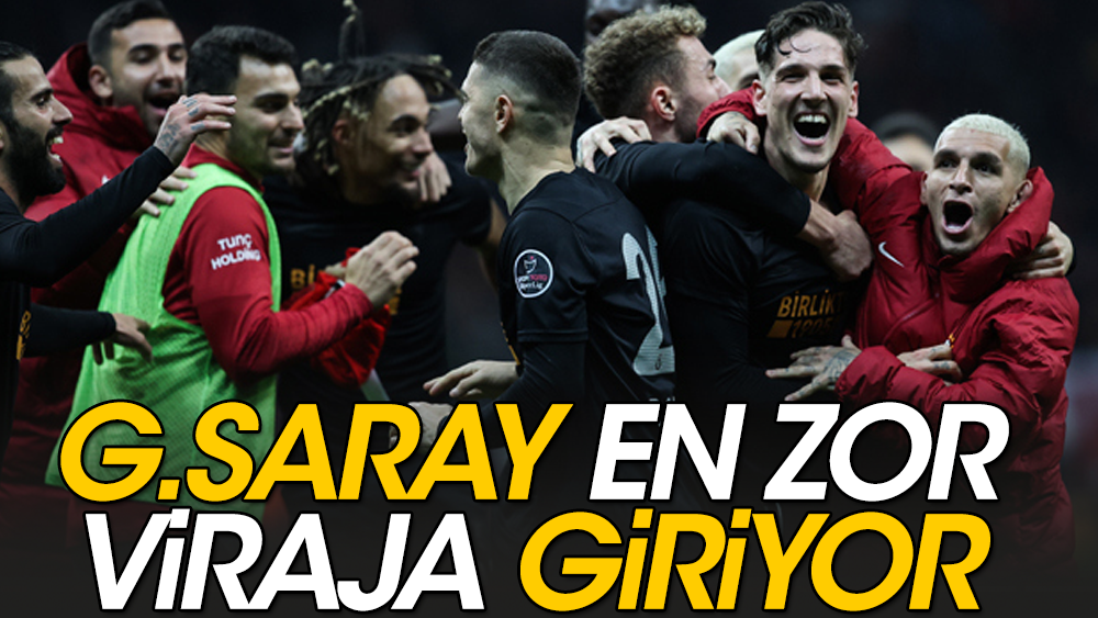 Galatasaray en zor virajda