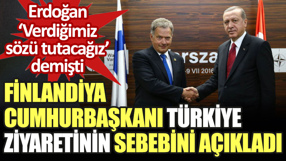 Finlandiya Cumhurbaşkanı Türkiye ziyaretinin gerekçesini açıkladı