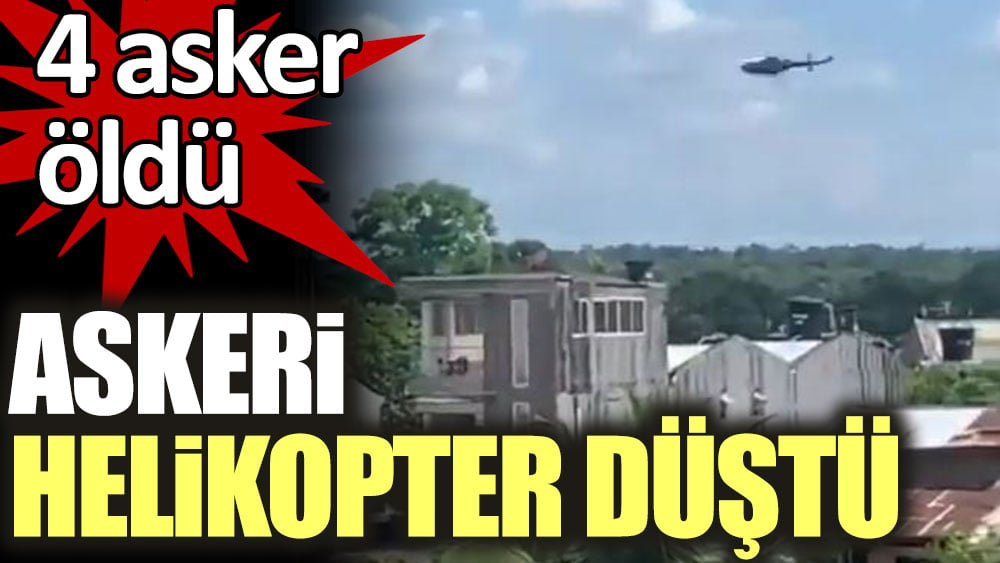 Kolombiya'da helikopter düştü. 4 asker öldü