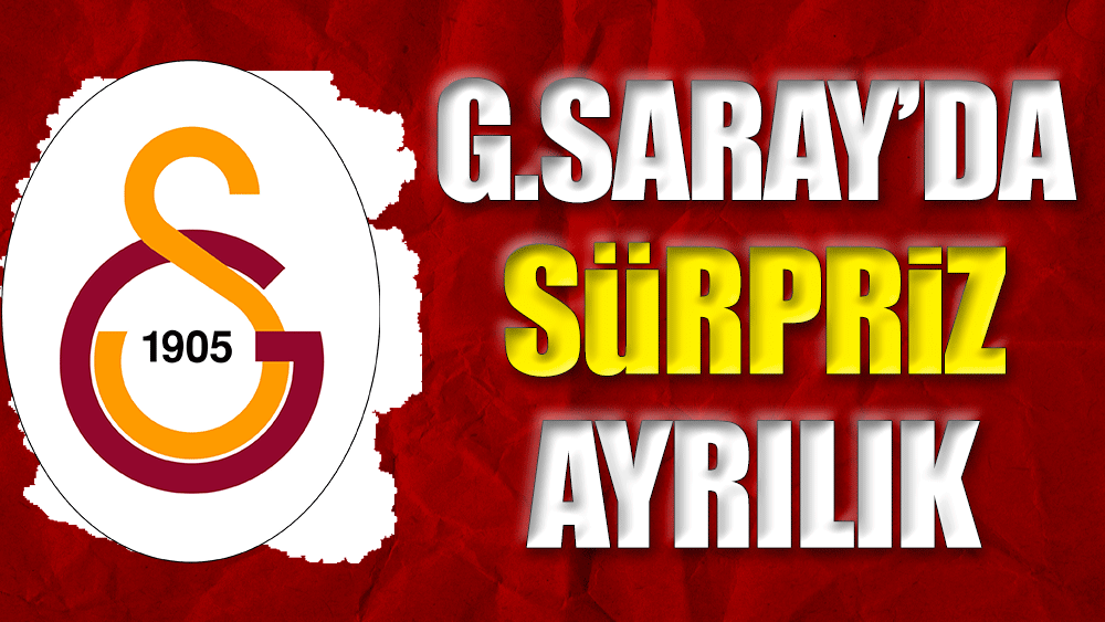 Galatasaray'da sürpriz ayrılık. 'Hakkınızı helal edin' dedi ve gitti