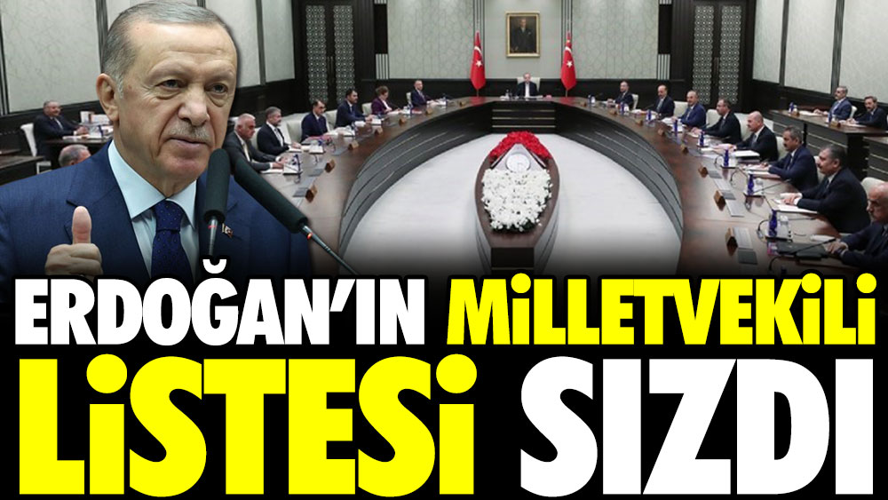 Erdoğan'ın milletvekili listesi sızdı