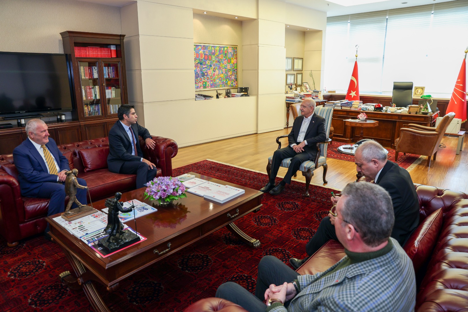 Kılıçdaroğlu TÜRMOB Genel Başkanı Kartaloğlu ile görüştü