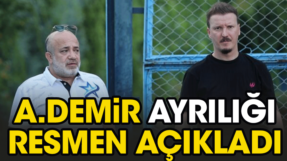 Adana Demirspor'da flaş ayrılık