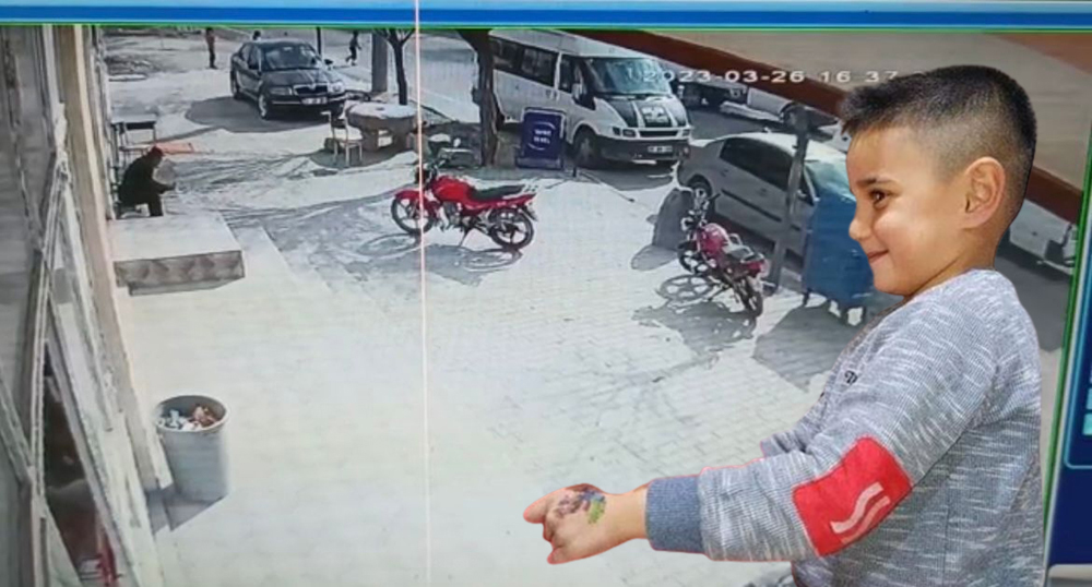 6 yaşındaki Batuhan'ın öldüğü feci kaza kamerada