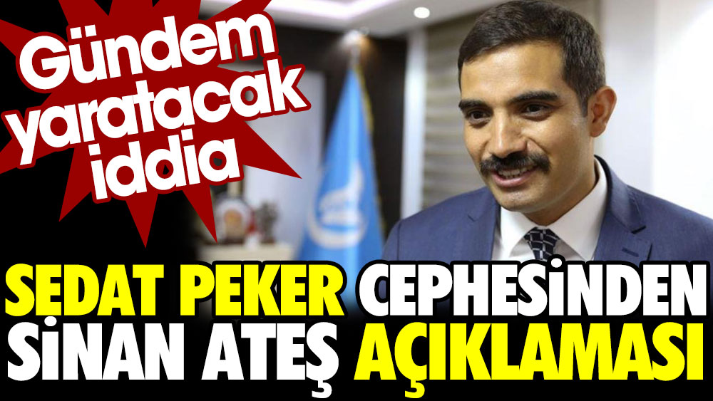 Sedat Peker cephesinden Sinan Ateş açıklaması. Gündem yaratacak iddia
