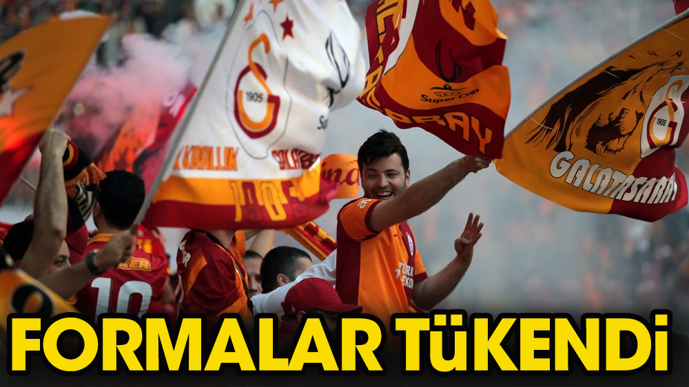 Galatasaray'da 175 bin forma bitince sıkınıtı ortaya çıktı