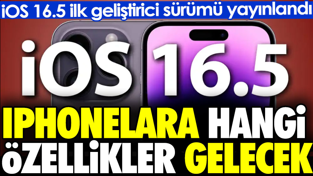 iOS 16.5 ilk geliştirici sürümü yayınlandı. iPhonelara hangi özellikler gelecek