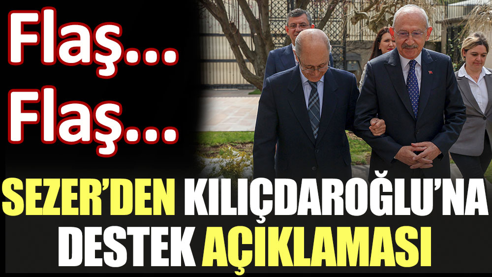 Sıcak haber. Ahmet Necdet Sezer'den Kılıçdaroğlu'na destek açıklaması