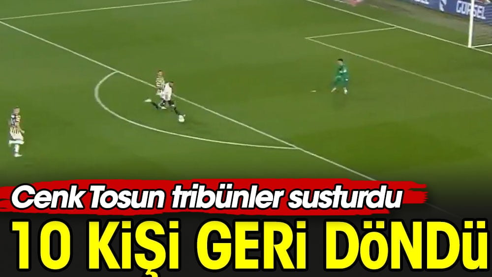 Tosun Paşa attı tribünü susturdu. Mirza Şeker bildiriyor