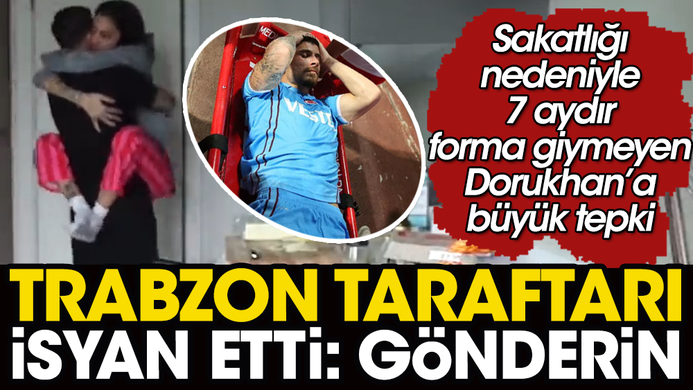 Trabzonsporlu Dorukhan'ın sevgilisi ile videosu sosyal medyaya düştü. Taraftarlar 'Derhal gönderin' diye isyan etti
