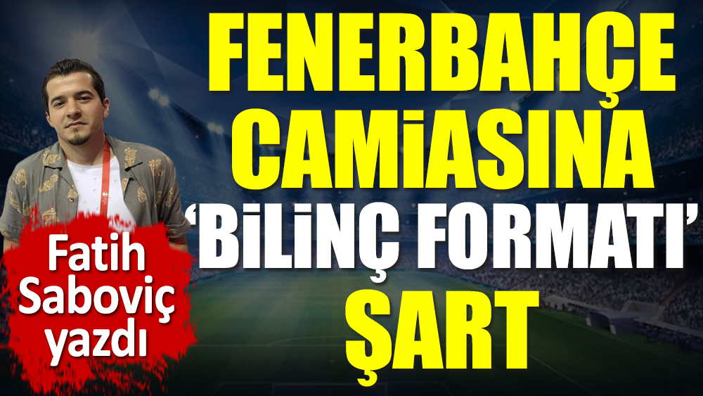 Fatih Saboviç Fenerbahçe'nin ihtiyacı olan şeyi açıkladı