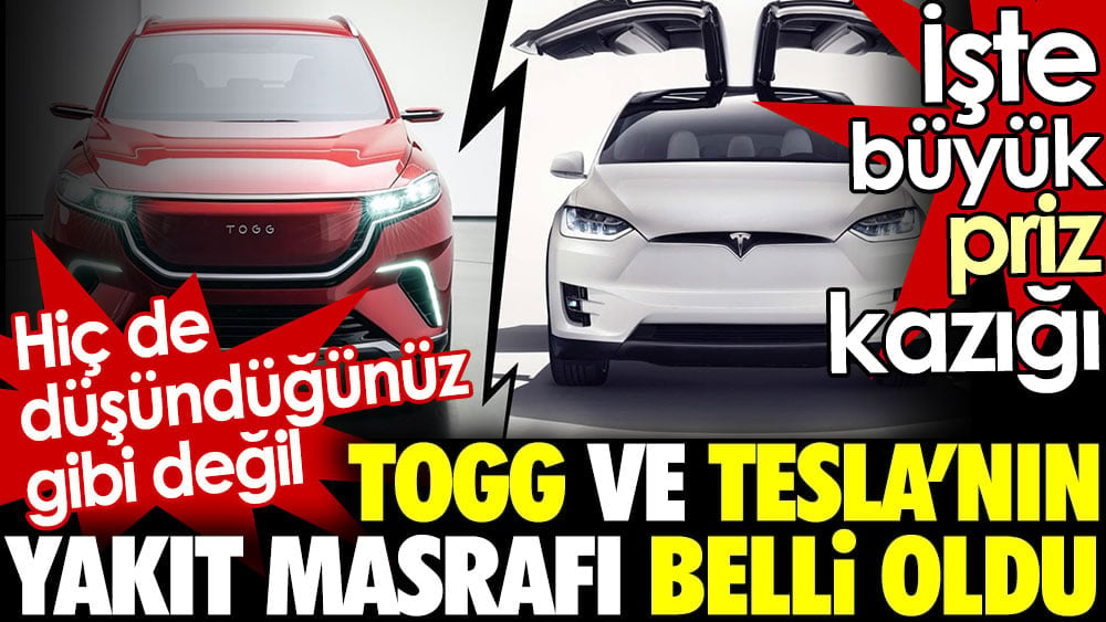 Togg ve Tesla'nın yakıt masrafı belli oldu. Hiç de düşündüğünüz gibi değil. İşte büyük priz kazığı