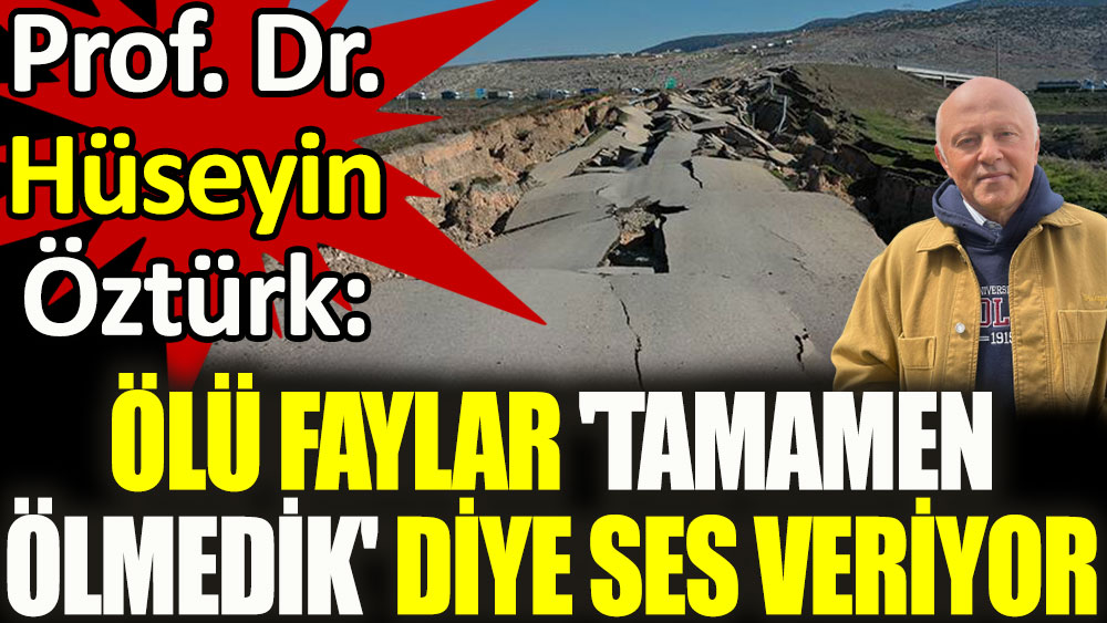Prof. Dr. Hüseyin Öztürk: Ölü faylar 'tamamen ölmedik' diye ses veriyor