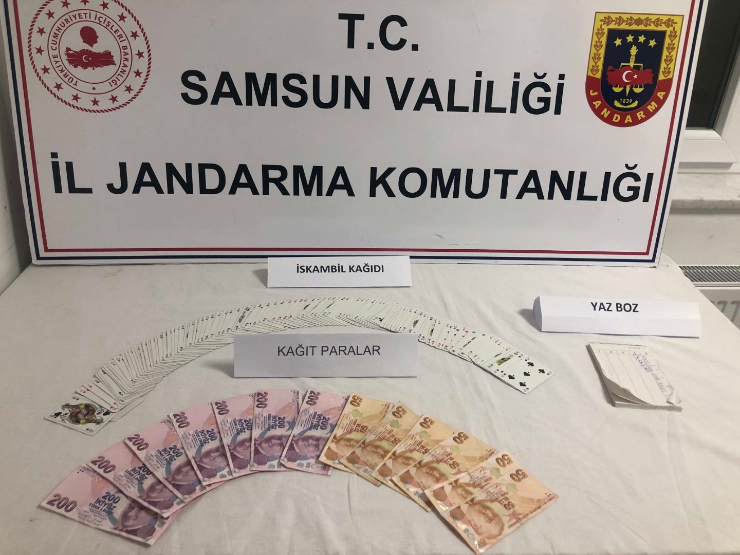 Samsun'da kumar baskını: 10 kişiye 40 bin lira ceza