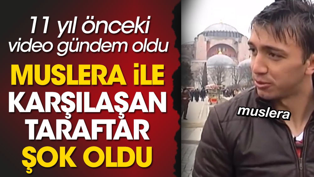 Sultanahmet'te Muslera ile karşılaşan taraftar şok oldu. 11 yıl önceki video gündem oldu