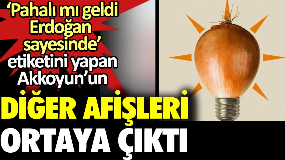 ‘Pahalı mı geldi? Erdoğan sayesinde’ etiketini yapan Akkoyun’un diğer afişleri ortaya çıktı