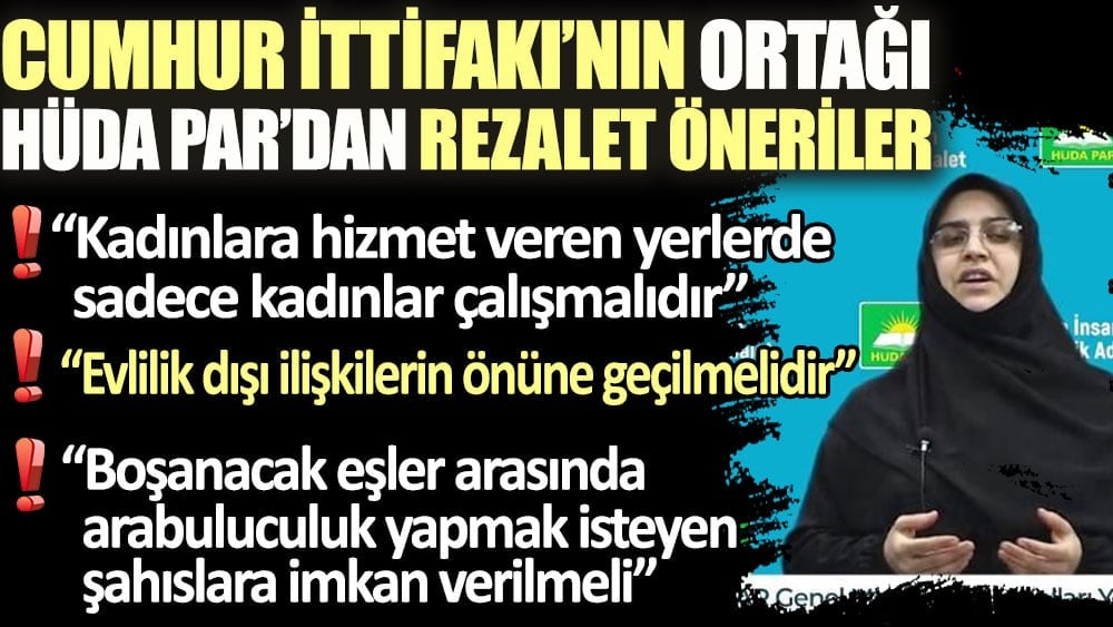 HÜDA PAR Kadın Kolları yöneticisi Çiftçi: Kadınlara hizmet veren yerlerde sadece kadınlar çalışmalıdır