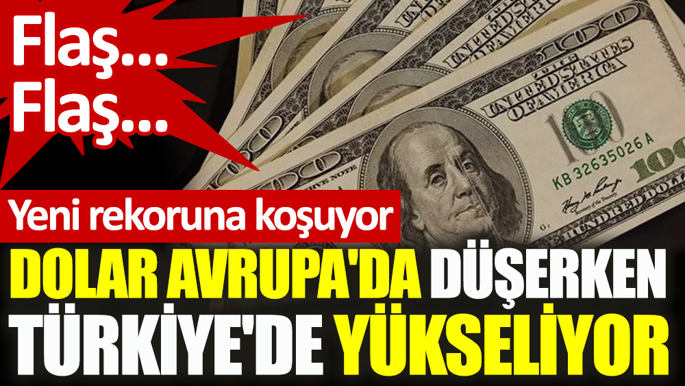 Dolar Avrupa'da düşerken Türkiye'de yükseliyor