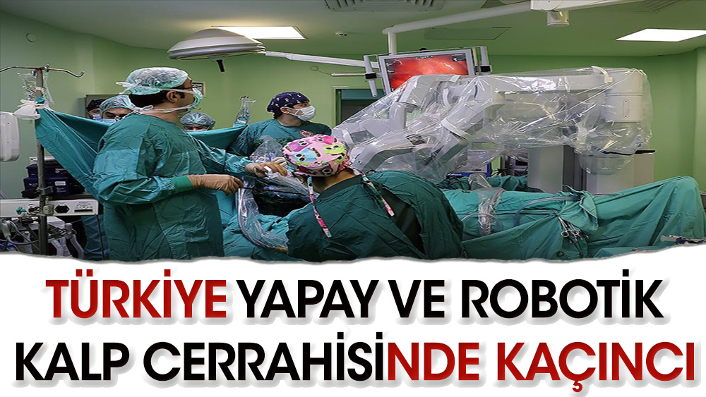 Türkiye yapay ve robotik kalp cerrahisinde kaçıncı sırada?