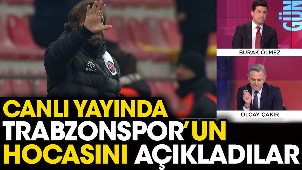 Trabzonspor'un yeni teknik direktörünü canlı yayında açıkladılar
