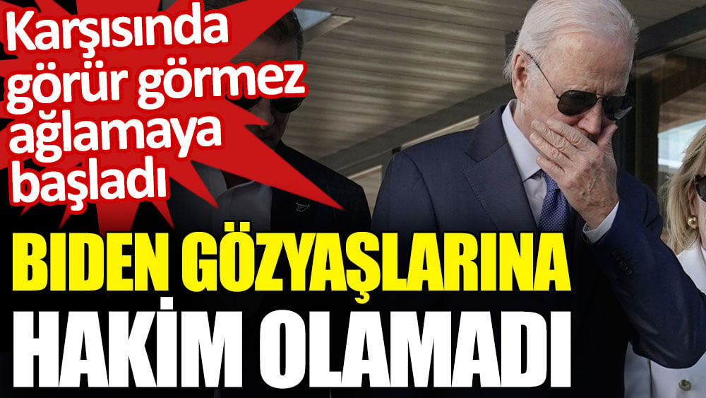 ABD Başkanı Biden karşısında onu görünce gözyaşlarına hakim olamadı