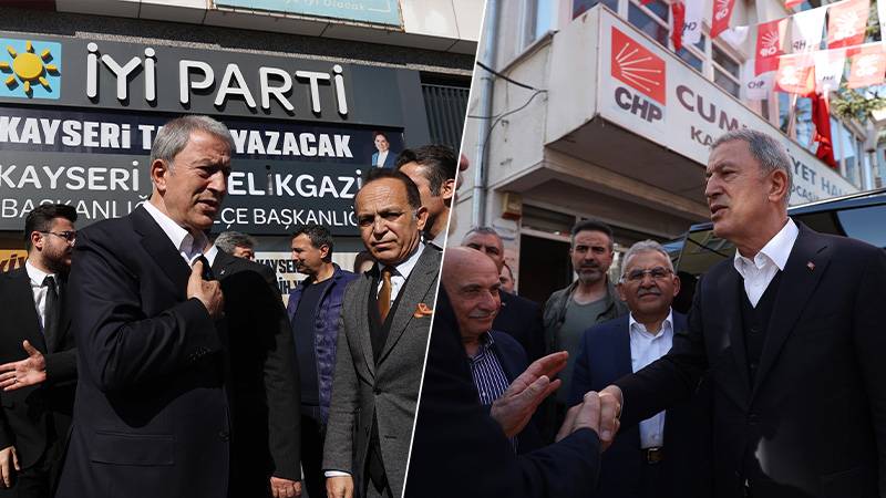 Hulusi Akar'dan CHP ve İYİ Parti ziyareti