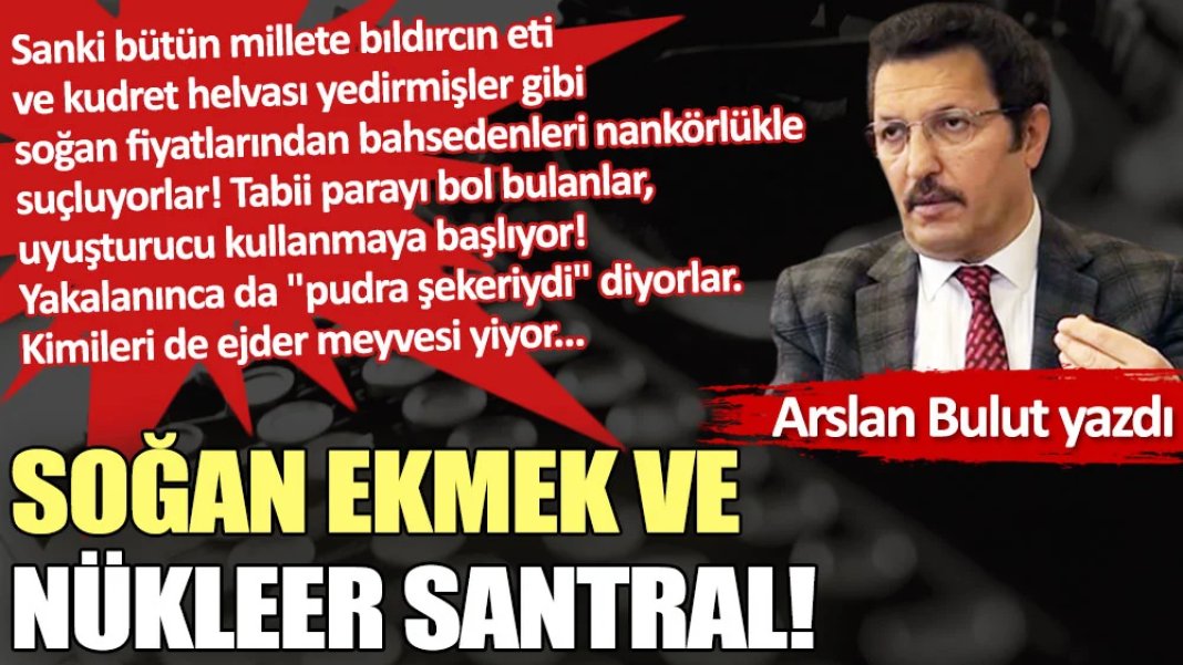 Soğan ekmek ve nükleer santral!