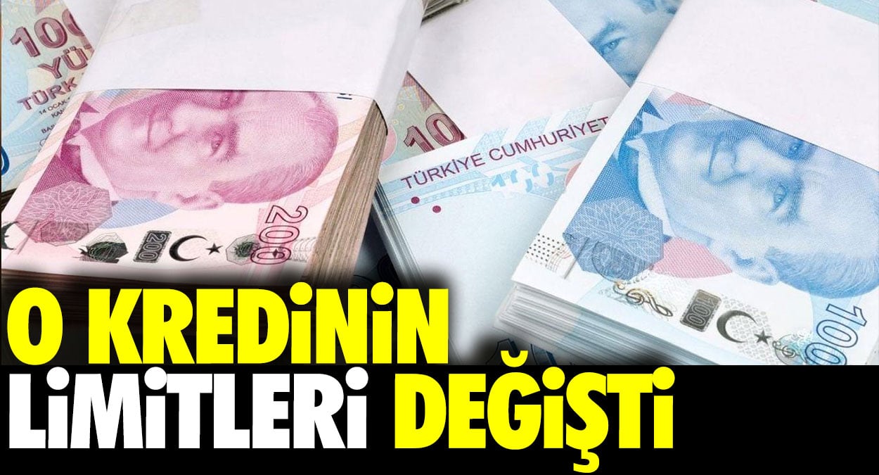 O kredinin limiti değişti