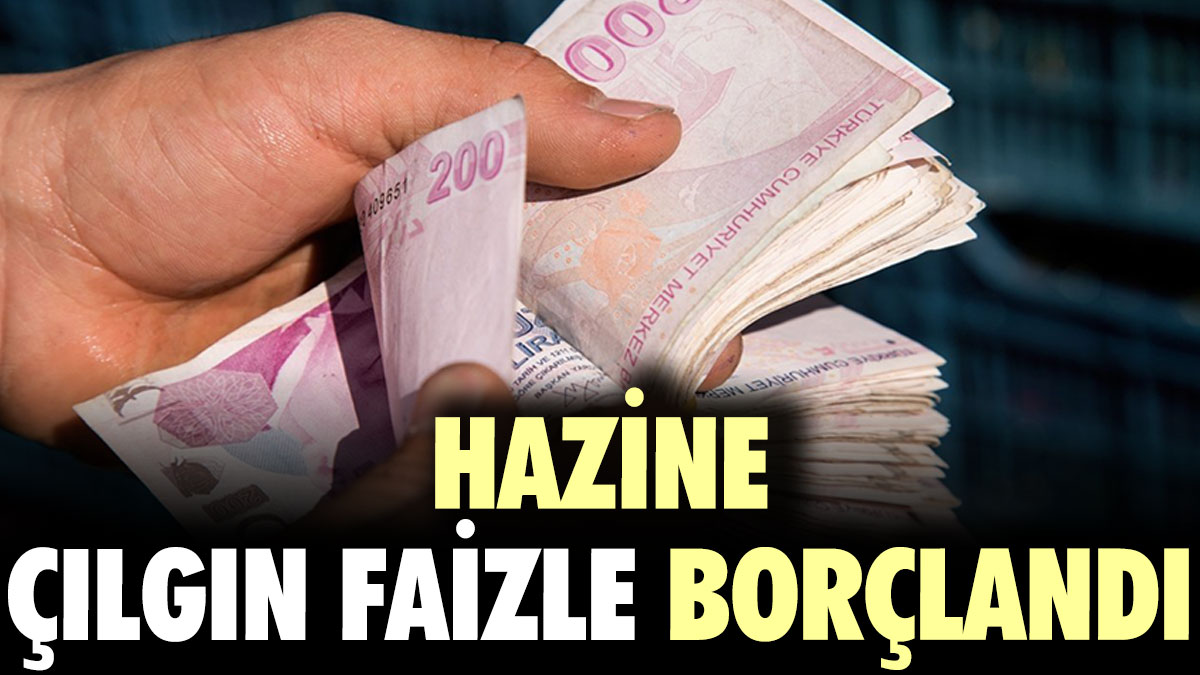 Hazine çılgın faizle borçlandı