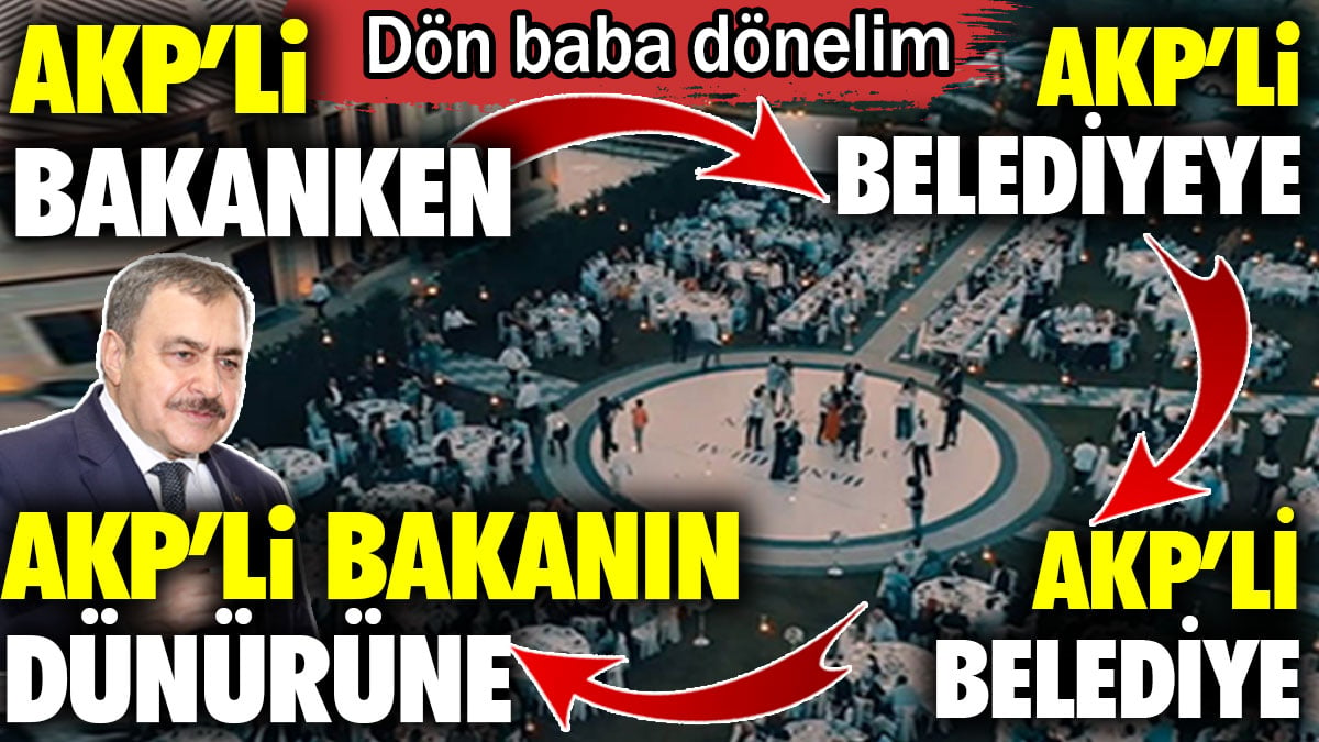 AKP’li bakanken AKP’li belediyeye AKP’li belediye bakanın dünürüne kiraladı. Dön baba dönelim