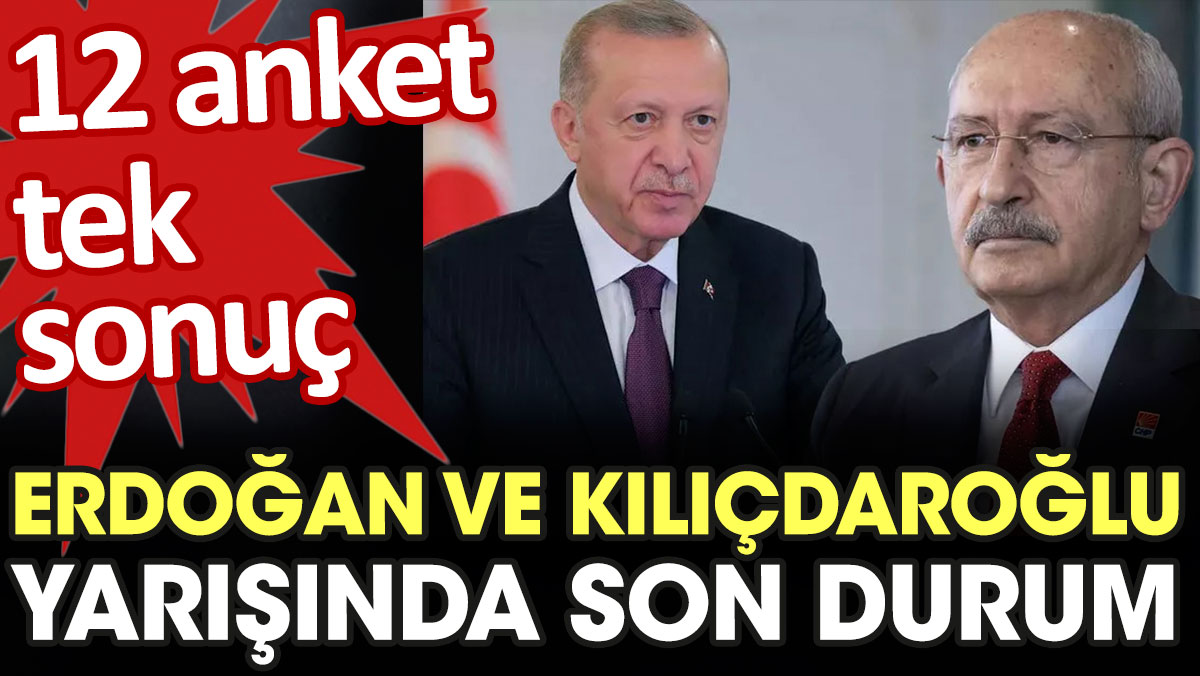 Erdoğan ve Kılıçdaroğlu yarışında anketlerdeki son durum