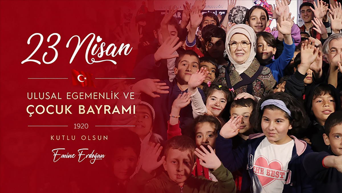 Emine Erdoğan'dan 23 Nisan Ulusal Egemenlik ve Çocuk Bayramı paylaşımı