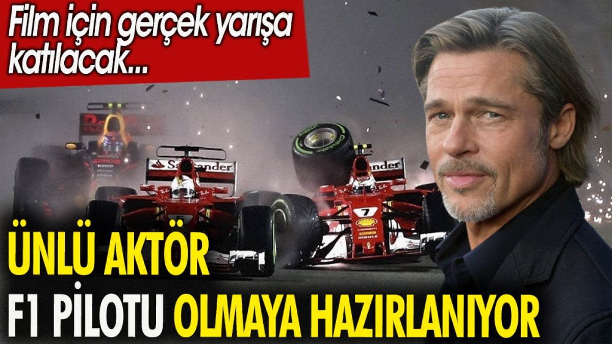 Ünlü oyuncu F1 Pilotu olmaya hazırlanıyor. Film için gerçek yarışa katılacak