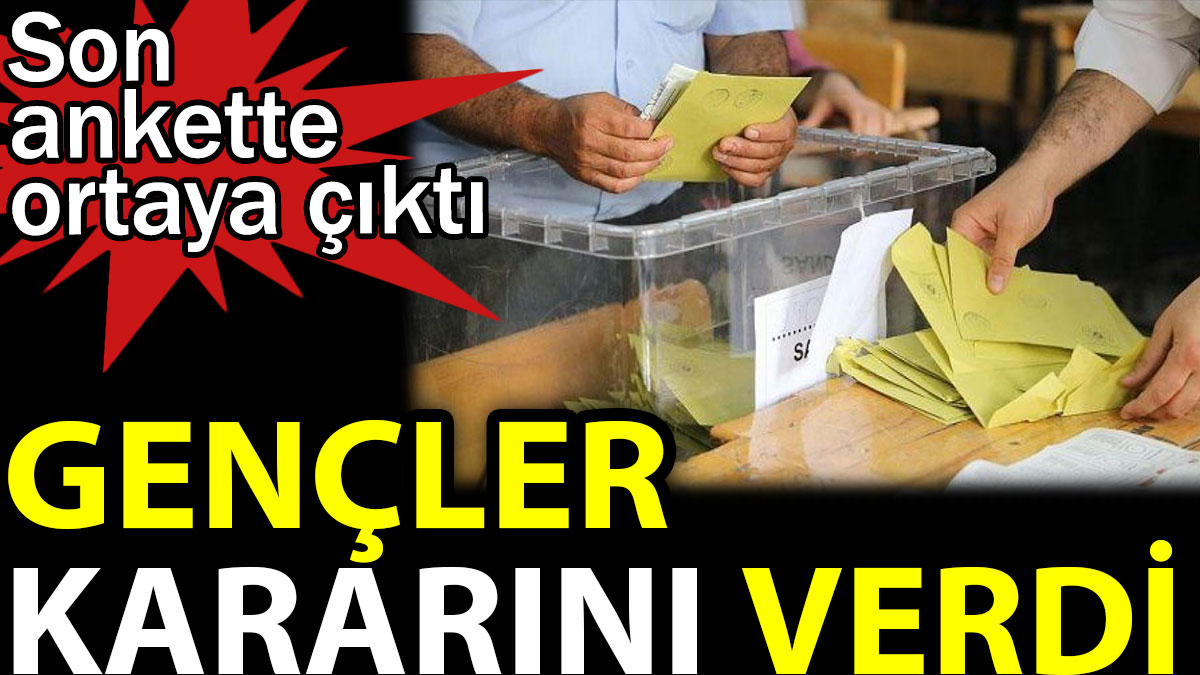 Gençler kararını verdi. Son ankette ortaya çıktı