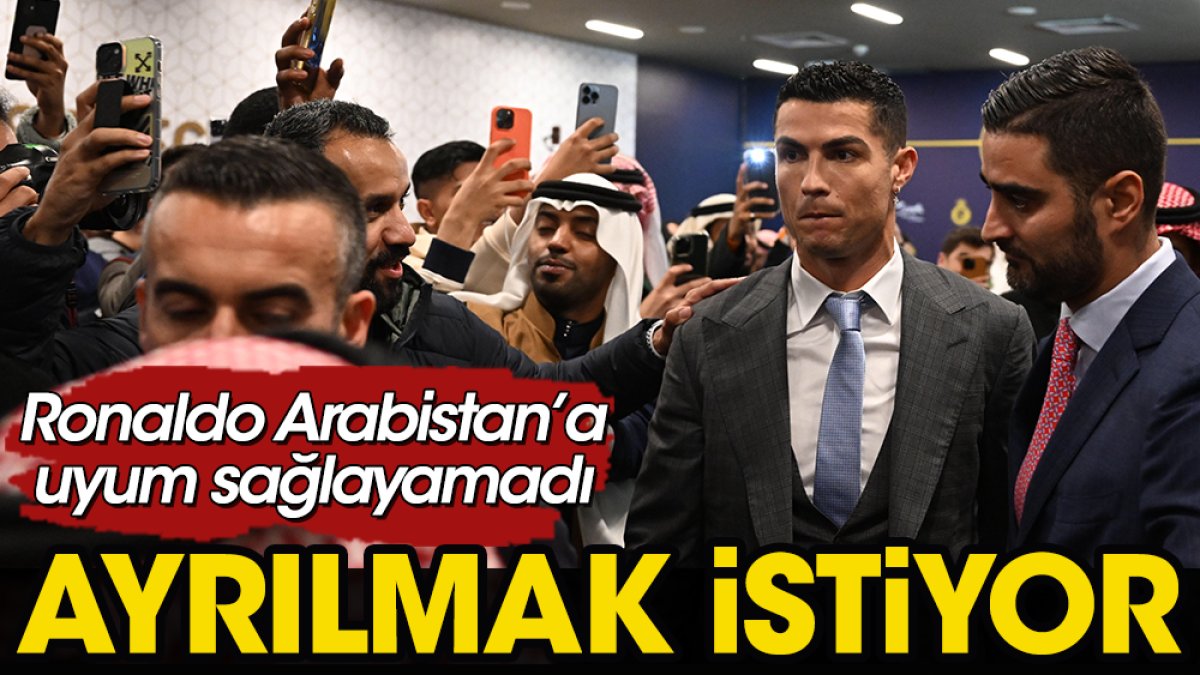 Ronaldo Arabistan'da yapamadı. Yıldız golcünün kararı belli oldu