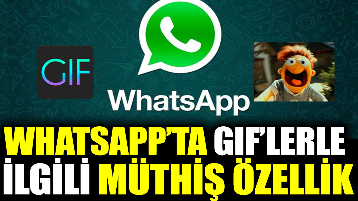 WhatsApp’ta GIF’lerle ilgili müthiş özellik