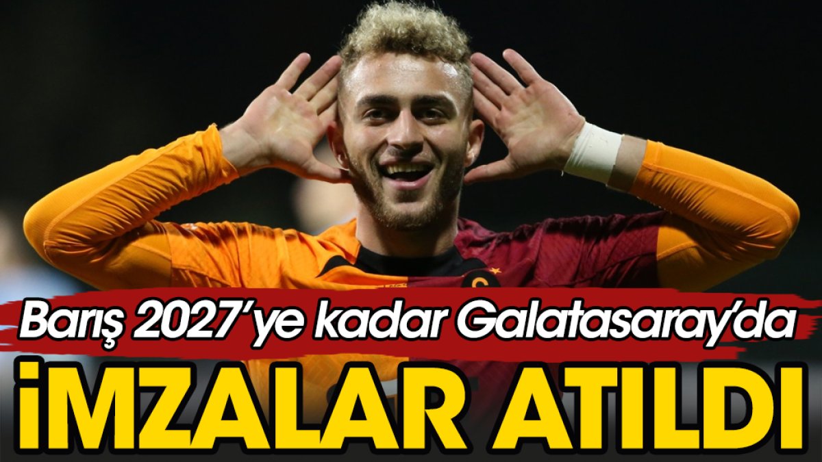Galatasaray'da Barış Alper'in 2027'ye kadar imzaladı