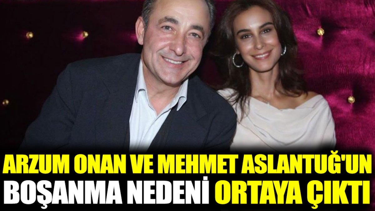 Arzum Onan ve Mehmet Aslantuğ'un boşanma nedeni ortaya çıktı