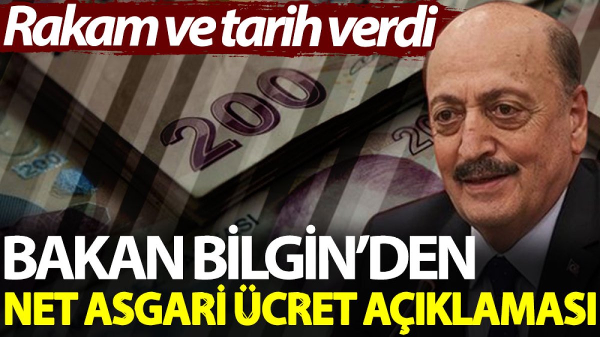 Bakan Bilgin asgari ücretin ne kadar olacağını açıkladı. AKP kazanırsa asgari ücretliye yine hüzün düşecek