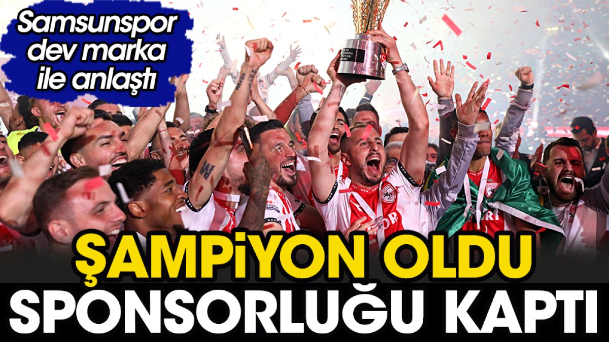 Şampiyon Samsunspor'a yeni sponsor
