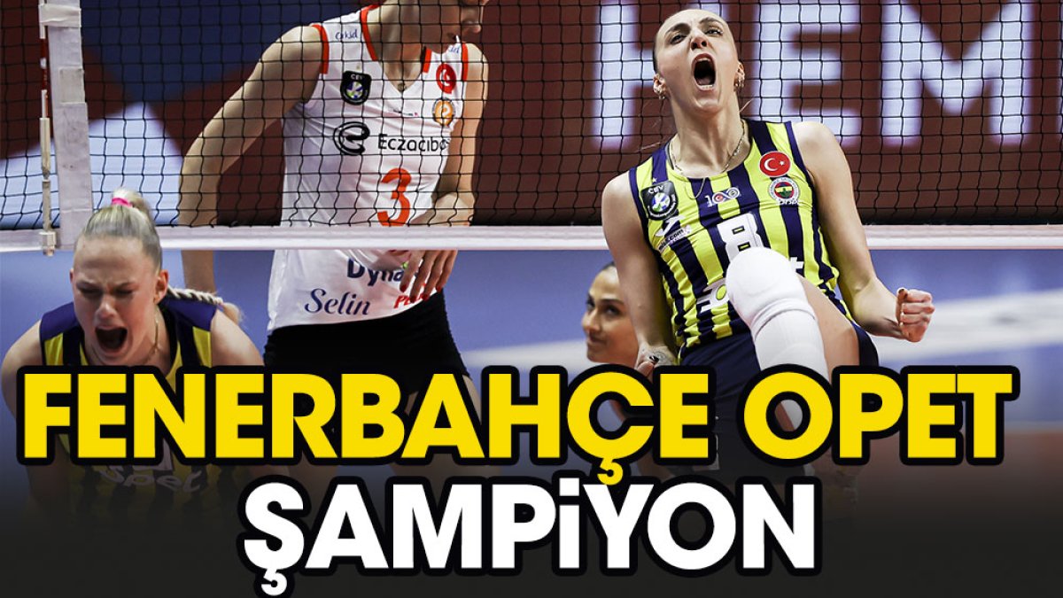 Fenerbahçe Opet şampiyon!