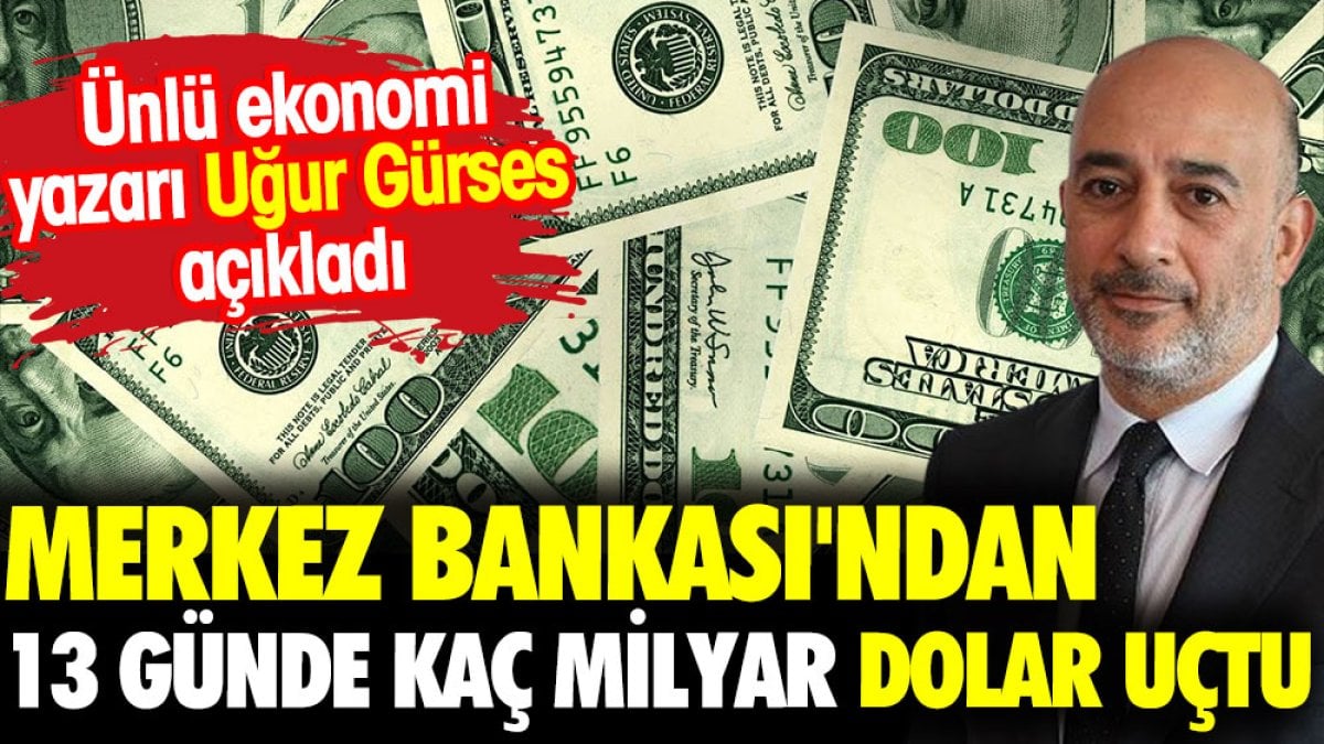 Merkez Bankası'ndan 13 günde kaç milyar dolar uçtu